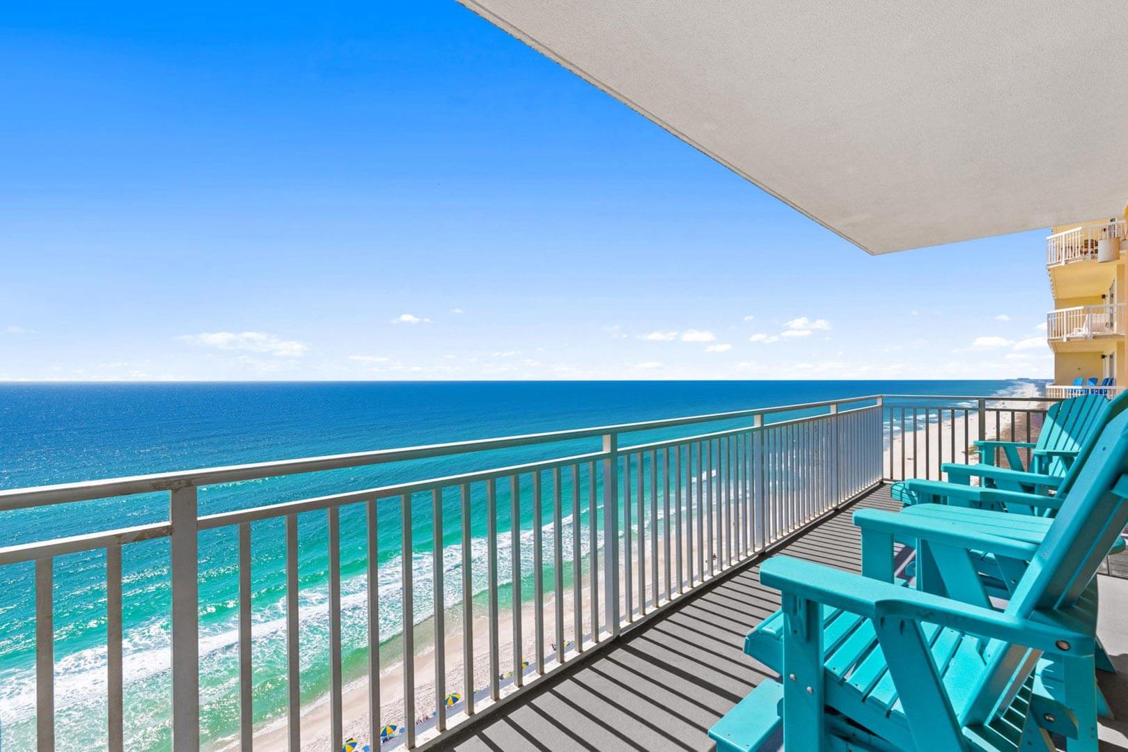 Beachfront view from balcony